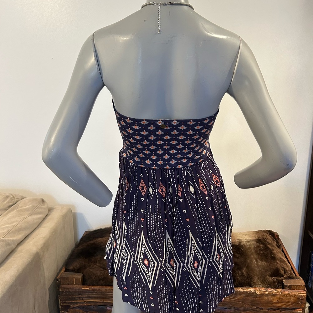 Gorgeous Roxy Navy Strapless Mini Sundress❤️M - Picture 7 of 10